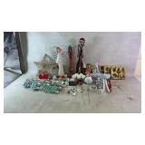 Assortment of Christmas decorations