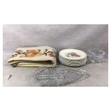 Glassware and oriental wall decor