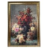 Jean-Baptiste Robie 'Still Life of Roses and