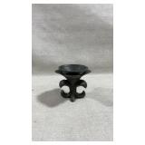 vintage Kasli cast iron ashtray or candle holder