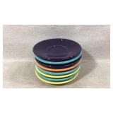 Fiesta Multi-Color Ceramic Saucers