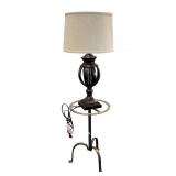 Table Lamp on Wrought Iron Stand