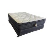 Queen Size Bed Clean with Mattress, Box Spring