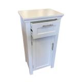 White Bathroom Side Cabinet with Drawer