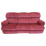 LA Z BOY Double Recliner Microfiber Sofa Clean