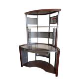 Studio RTA Computer Desk with Glass Top