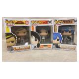 3 Anime Funko Pops, DBZ, FairyTale, and MHA