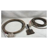 set of 2 vintage lasso lariat ropes, antique