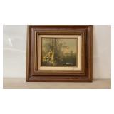 Ferdinand Pheasant Landscape Oil On Canvas