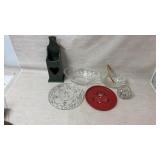 crackle-finish wooden hanging wall box, vintage