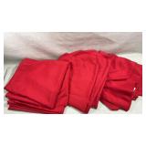 3 large red table linens for less