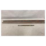 antique fishing rod about 6ft tall