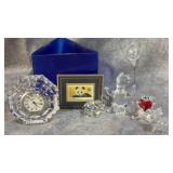 Vintage Waterford Crystal Octagonal Desk Clock,