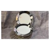 Vintage Dessert Mikasa "Charisma Black" Fine