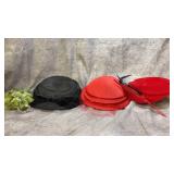 Vintage Red Straw Hat by Brianti of Florence,