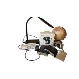 Globe stands 9 inches tall