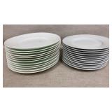 36 Palm Restaurant Porcelain Plates