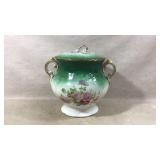 Antique fancy floral chamber pot