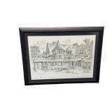 Drawing by Paul Anthony Lee Framed Litho