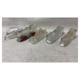 vintage 1940s clear pressed glass candy