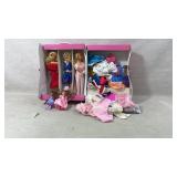 Pink Fashion Doll Trunk With Dolls and Accessories