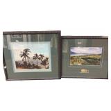 2 Framed Photograhy Landscape Art Signed