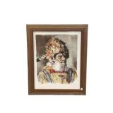 Trapper /Mountain Man Pencil Signed by Bruce