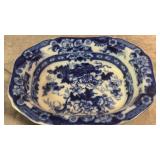 Antique Cauldon Bentick Flow Blue Porcelain