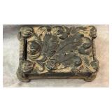 Vintage chalkware Cigarette Box