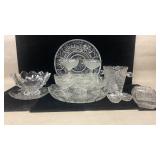 Vintage Dessert Cups, Serving Platters, Ice Bucket