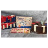 Vintage Wooden Poker Chip Carousel, 1950