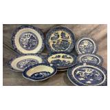 Buffalo China, Blue Willow Divided Grill Plate,