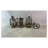 (4) antique mining work tools