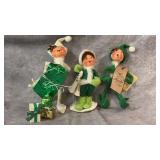 Vintage 1995 Annalee Green Christmas Elf Doll,