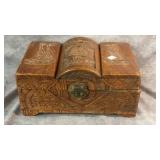 Antique Chinese Hand-carved Camphor Wood Chest