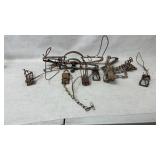 Rusted Steel Animal Trapping Devices