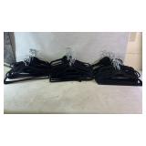 50+ black non slip wardrobe hangers