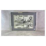 Framed cartoon page Title "Visions of Scottsdale"