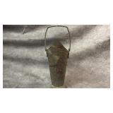 Antique Embossed Copper Fireside Coal Scuttle