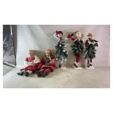 (5) Christmas decorative figures