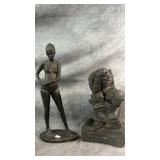 Vintage Marwal "Darwin Monkey" Statue, Piccola