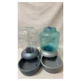 2 Gravity Pet Water Dishes