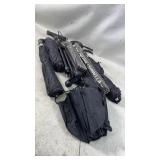 set of black, compact travel umbrellas