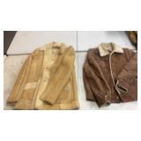vintage 1970s style rancher or shearling jackets