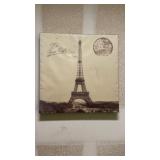 La Tour Eiffel Print with Paris Postmark Design