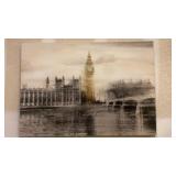 Canvas Print of Big Ben and Westminster Bridge