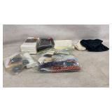 Household Items Including Napkins and Crafts