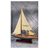 Collectible Meridian Vineyards Sailboat Model