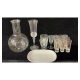 Vintage Jose Cuervo Tequila Shot Glasses,