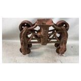 Cast Iron Porter Barn Door Trolley With Rusting Pa